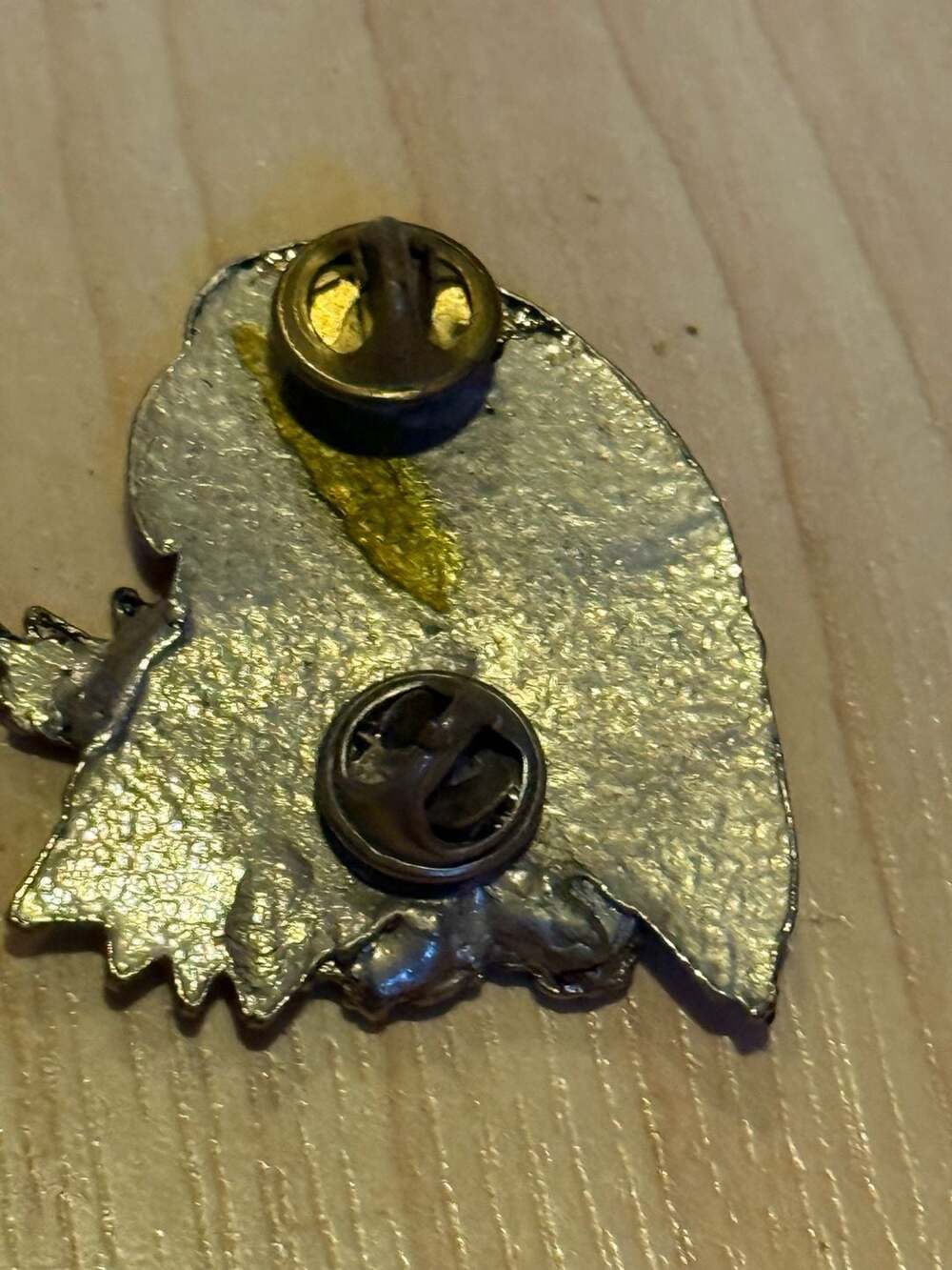 Vintage EGE Eagle Head Pewter Lapel Pin
